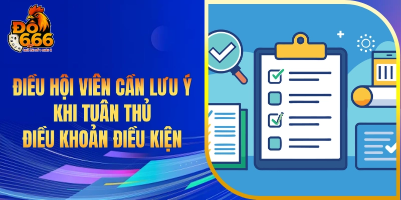 Điều hội viên cần lưu ý khi tuân thủ điều khoản điều kiện