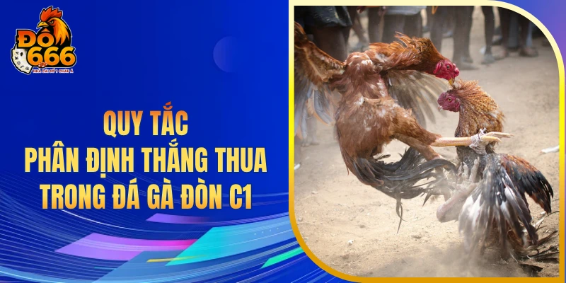 Quy tắc phân định thắng thua trong đá gà đòn C1
